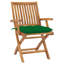 Chaise de patio en teck avec coussins-438842390