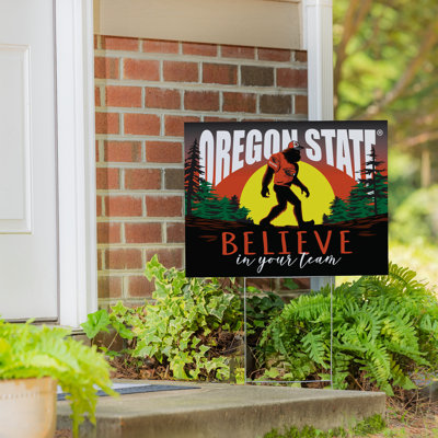 Oregon State University Yard Sign, Bigfoot