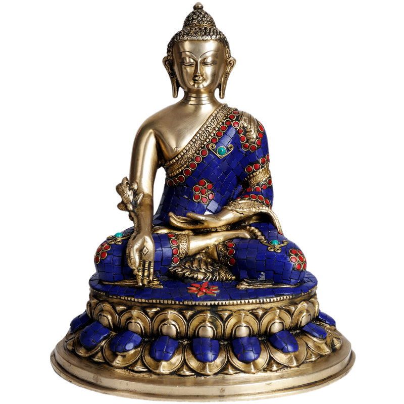 Divinité bouddhiste tibétaine - Bouddha guérisseur lapis
