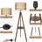 Boho Tripod Floor Lamp With Shelves