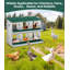 6-Compartment Metal Chicken Nesting Box – Secure Egg Laying, Easy-Clean Design, Space-Saving (84.5cm x 42cm)-646226790