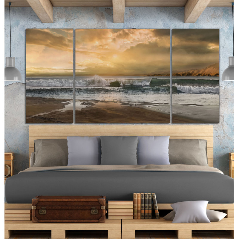 " New Dawn " 3 - Pieces, 24" H x 48" W x 1.5" D