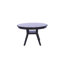 L'ensemble de table de salle à manger 5 pièces comprend une table de cuisine moderne et 4 chaises rembourrées en tissu de lin gris avec dossier haut, noyer antique-1430893979-1421186602