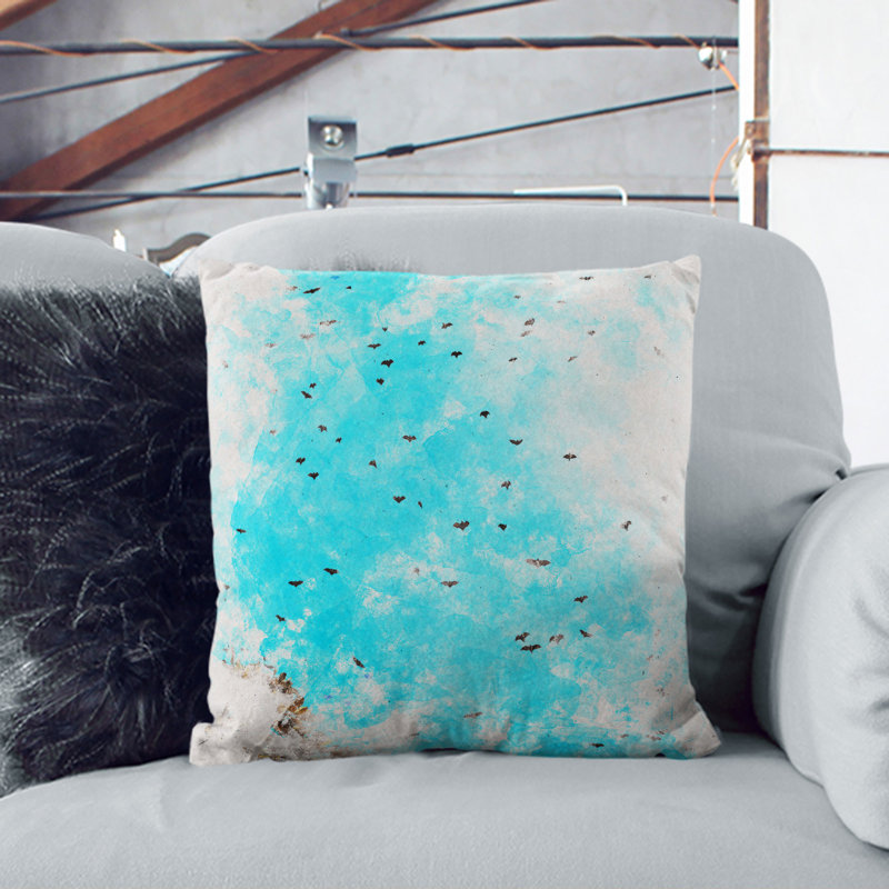 Flying Bats In Rwanda Square Throw Cushion, 40cm H x 40cm W x 15cm D