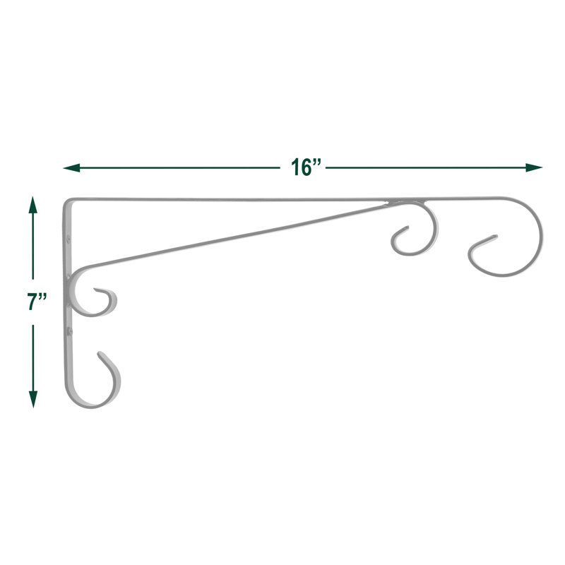 Ensemble de supports pour 2 pièces Aubreona, H 7 po x l 0,5 po x P 12 po