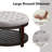 Farmhouse Upholstered Storage Tufted Ottoman with Free Tray-55520305