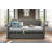 Modern Style Design Upholstered Sofa Bed With Trundle, Button-Tufted Detail Nailhead Trim Day Bed-1348507811