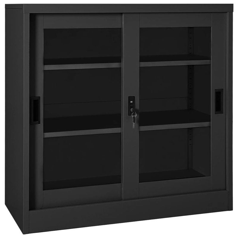 Gobeil 2 -Door 2 -Shelf Chest, Anthracite