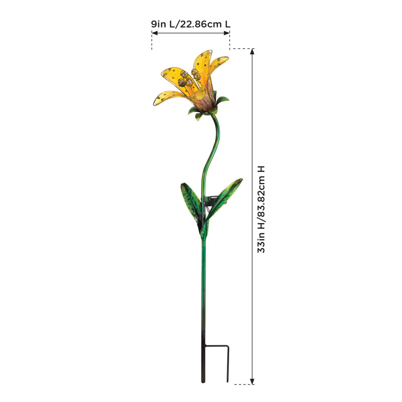 Piquet de jardin Narelle, Jaune