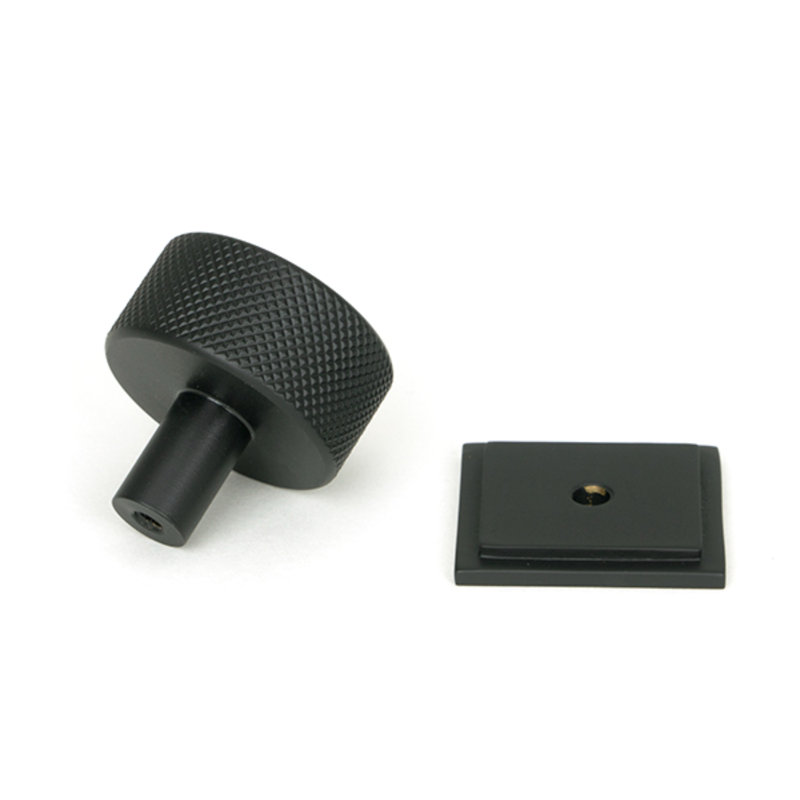 32mm Square Knob, Matt Black