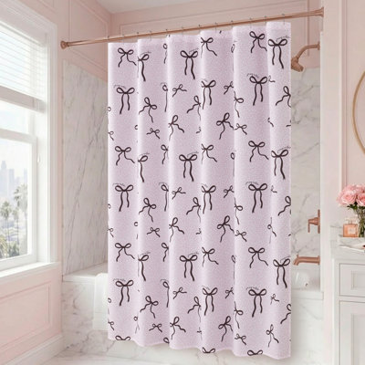 Juicy Couture Shower Curtain and PEVA Liner and Hooks