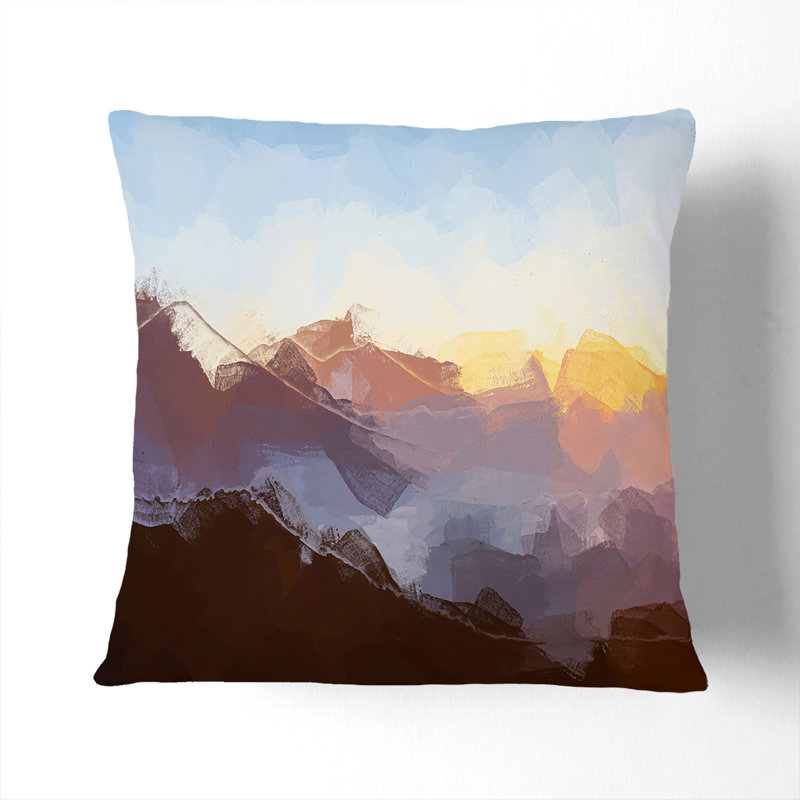 Abstract Square Throw Cushion, 55cm H x 55cm W x 20cm D, Black