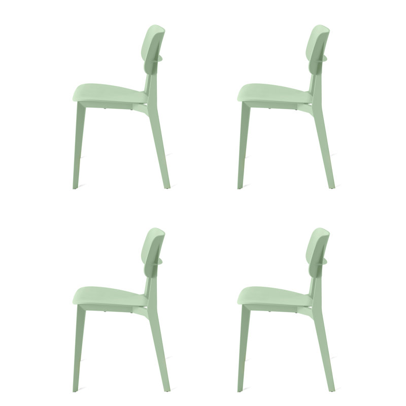 Chaise empilable d'extérieur et d'intérieur Stellar, Vert menthe