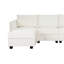 Canapé modulaire en L Maeoma Canapé modulaire rembourré en lin-446842078