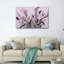 Ensemble de 1 tableau sur toile à fleurs violettes-667755028-667755017