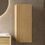 Armoire de salle de bain 12 po à fixation murale flottante rayée 12 po avec porte et tablette