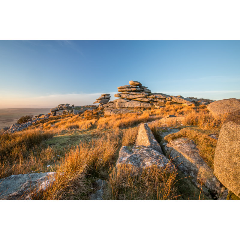 Golden Glow, The Cheesewring, Bodmin Moor, Cornwall by Mick Blakey - Wrapped Canvas Print, 51cm H x 76cm W