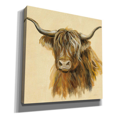 «Highland Animal Cow» par Silvia Vassileva, art mural sur toile