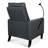 Modern Reclining Chair For Adults, Adjustable With Mobile Phone Holder & Cup Holder, Fabric Living Room Bedroom, Grey Adults - Gray Bedroom And-253892408