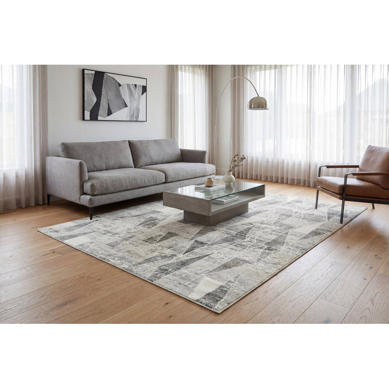 Geometric Indoor Rug, Rectangle 7'10" x 10'10"