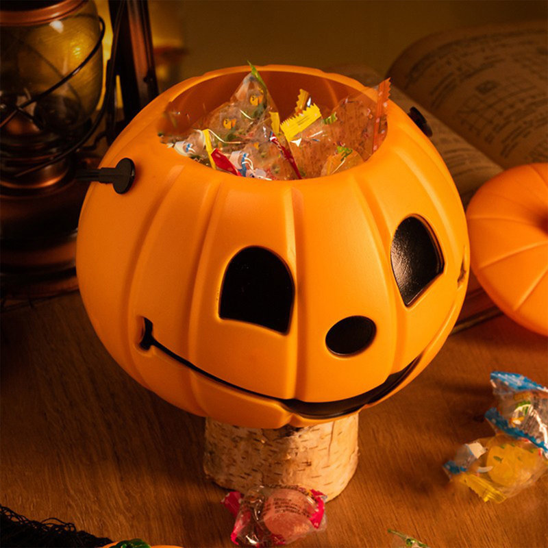 Citrouille d'Halloween lanterne décoration centre de table éclairé ornements Spooky citrouille prop décoration mariage candy bol organisateur boîtes