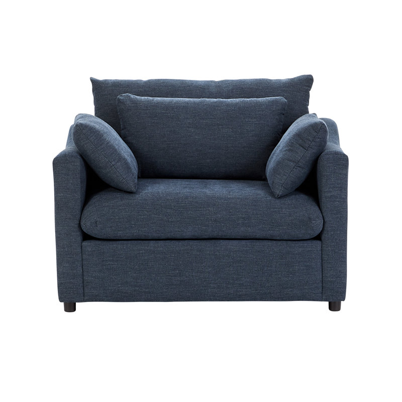  Fauteuil rembourré 16500, denim Lilou 16500, Lilou denim