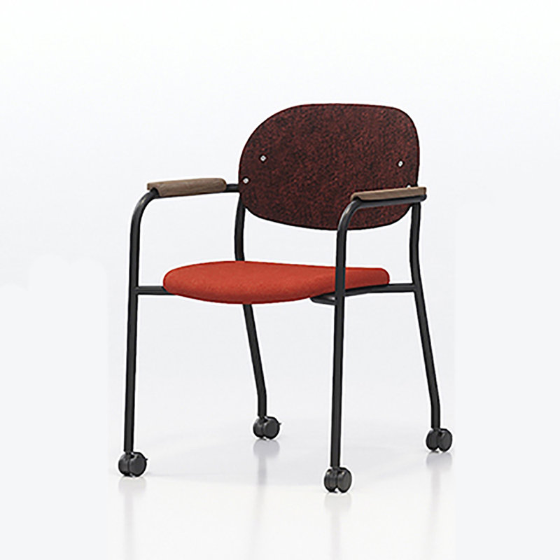 Tioga Arm Chair, Dark Chestnut, Black