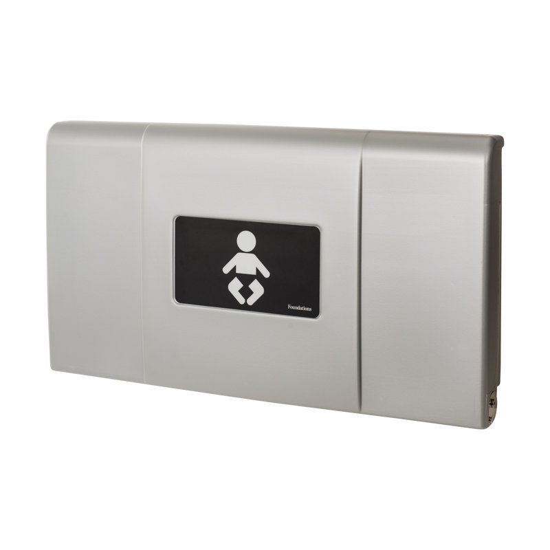  Foundations Ultra Horizontal Baby Changing Station, Metallic, Metallic