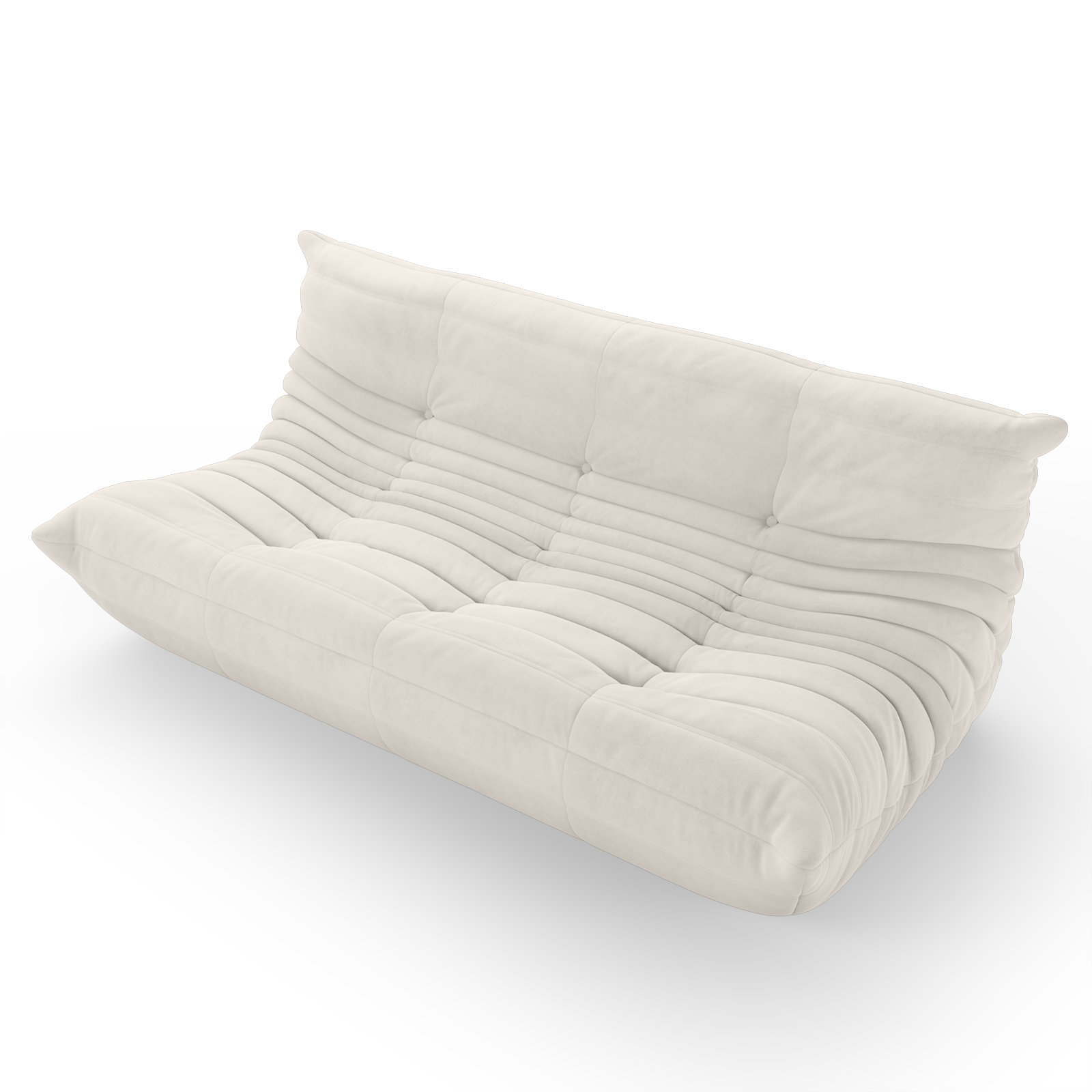 Armless 3-Seat Togo Three Seater Large Bean Bag Sofa