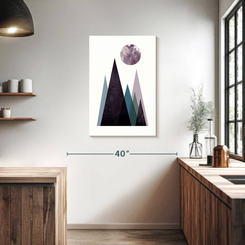 Alvord Scandi Mountains Blue II, 36" H x 24" W