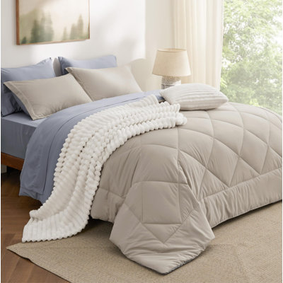 Best Seller Bedsure Comforter Set Reversible Bedding for All Seasons-89GSM