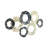 Decorative Wall Art Metal and Iron Layered Circular Design Coastal Style for Home Office Bedroom Living Room Use - 20" Blue & White