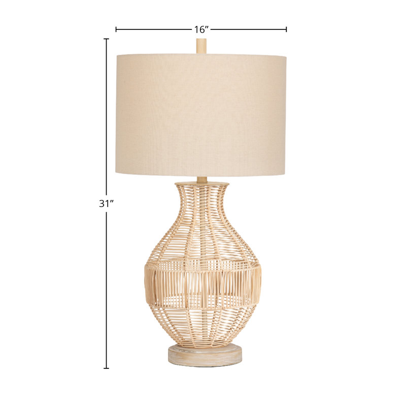 Amarey Wicker/Rattan Table Lamp