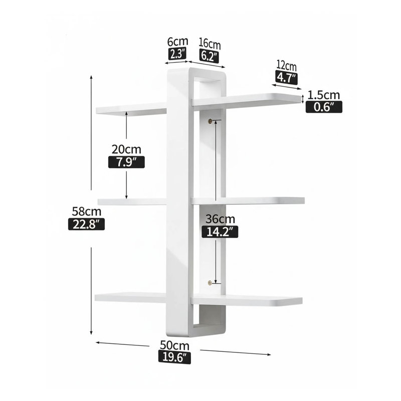 Floating Shelf, White