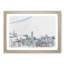 The Hong Kong Skyline in China in Abstract - Picture Frame Graphic Art Print-55737821-55737823