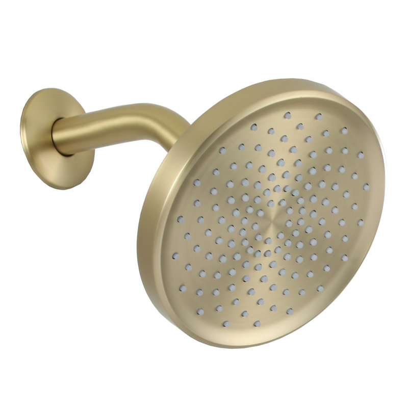 Full/Standard Fixed Shower Head 1.75 GPM GPM, Brushed Gold