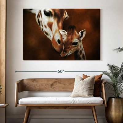 Brampt Mother And Baby Giraffe
