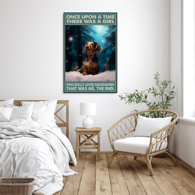 «Ivyon Who Really Loved Dachshunds», impression sur toile