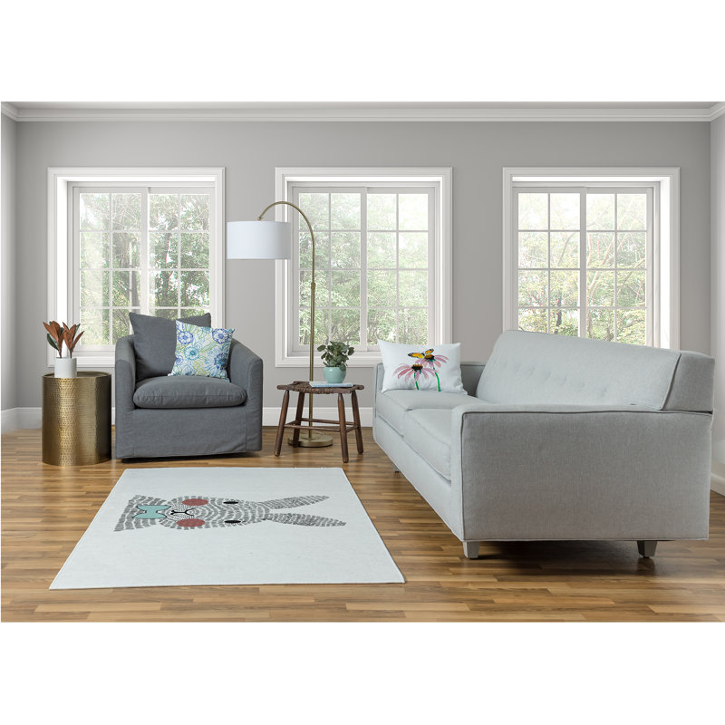 Chenille Abstract Indoor Rug, Rectangle 4' x 6'