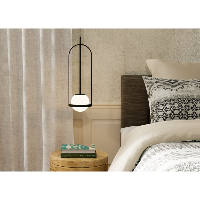 Strap 1 - Light Pendant, 118" H x 7.48" W x 7.48" D, Charcoal