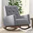 Fabric Solid Wood Rocking Chair-1426407055