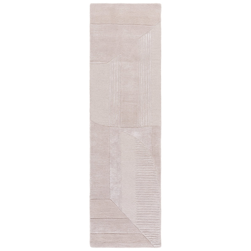 Fifth Avenue Hand Tufted Viscose,Wool, Cotton Geometric Indoor Rug, Runner 2'3" x 8'