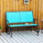 Fluker Rustic Storage Bench with 3 Drawers and 3 Rattan Baskets, Shoe Bench for Living Room, Entryway-1218187456