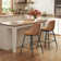 Borna Bar Stools Set of 2, Counter Height Bar Stools