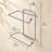 Basicwise Over-the-Side Tank Double Toilet Paper Holder Compact Modern Bathroom Organizer Practical Storage Rack for Extra Rolls Offering Quick & Easy Access for Everyday Use Neat Space Accent, Silver-122507205