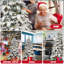 Arbre de Noël enneigé avec branches en PVC, lumières DEL, base en métal pliable-1851627692