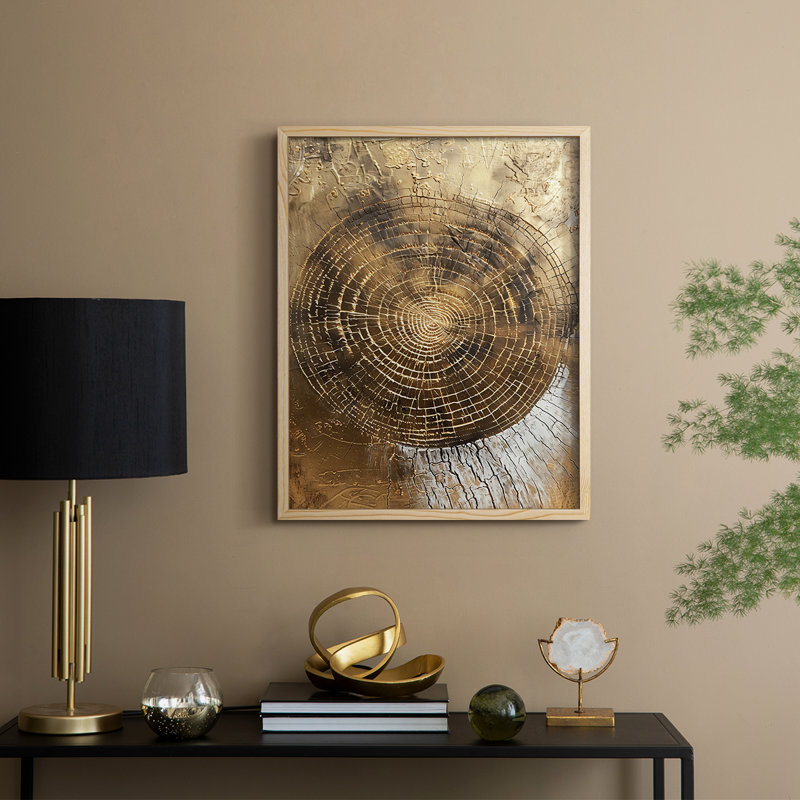 ABSTRACT Series CLXXVIII  -Premium Framed Print -Ready to Hang - No Nails Required AAI400523, Natural, 11" H x 9" W