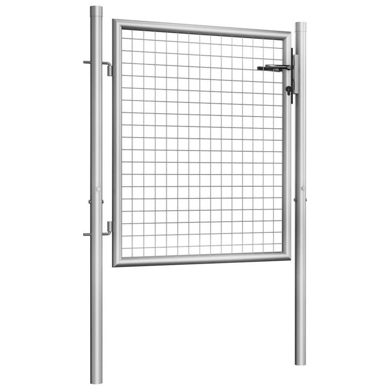 Aderyn Silver Metal Gate, 105cm W x 125cm H
