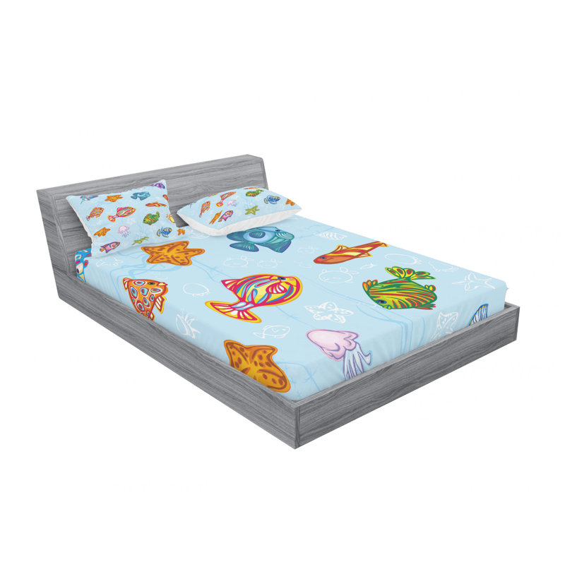 Microfiber Sheet Set, Full/Double Sheet Set with Fitted Sheet