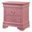 Charmante table de chevet traditionnelle rose-1696666817